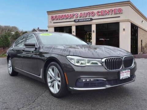 2016 BMW 7 Series for sale at DORMANS AUTO CENTER OF SEEKONK in Seekonk MA