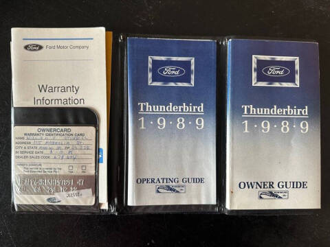 1989 Ford Thunderbird SC