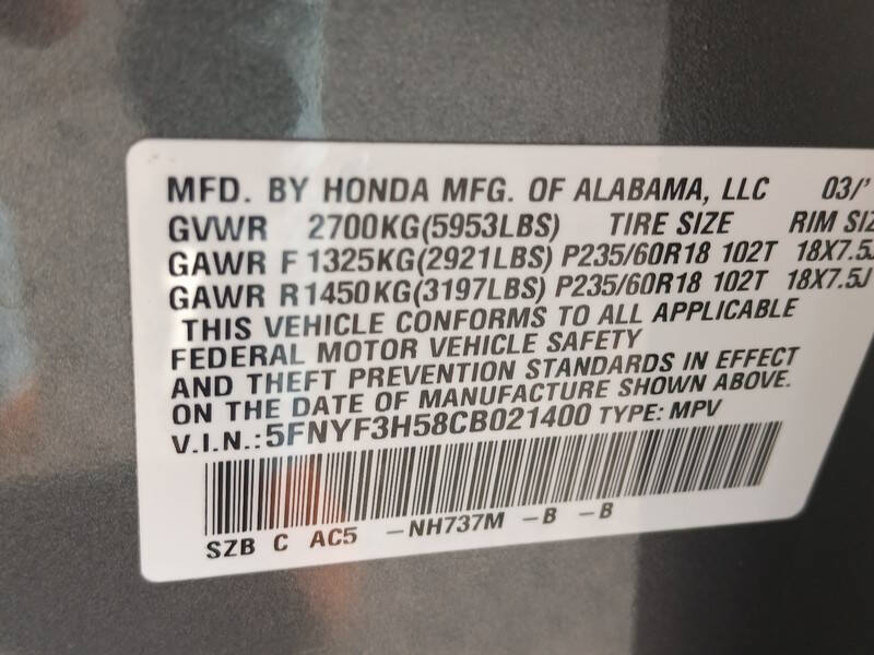 2012 Honda Pilot EX-L