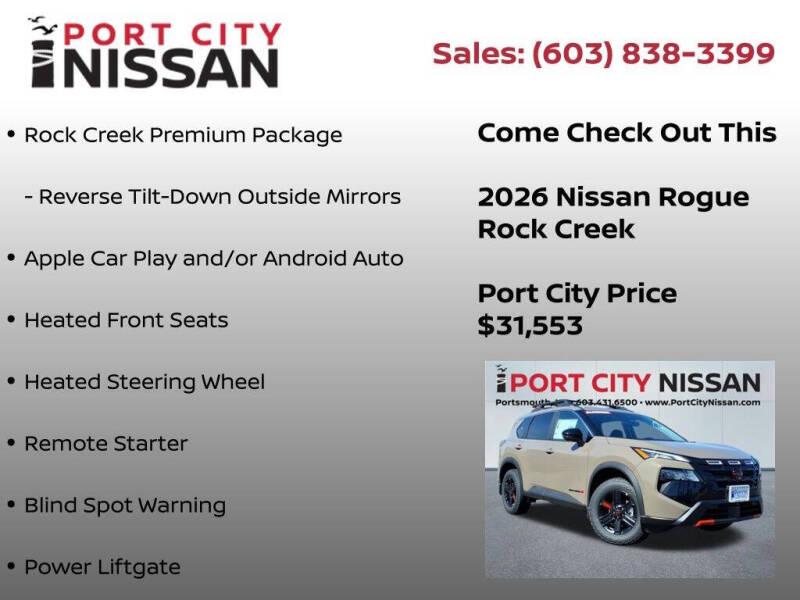 2026 Nissan Rogue Rock Creek