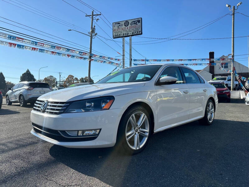 Used 2012 Volkswagen Passat SE with VIN 1VWBM7A39CC087704 for sale in New Castle, DE