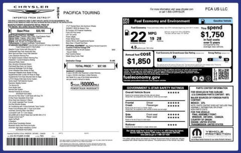 2021 Chrysler Pacifica Touring