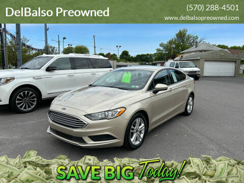 2018 Ford Fusion for sale at DelBalso Preowned in Kingston PA