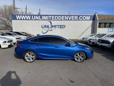 2018 Chevrolet Cruze for sale at Unlimited Auto Sales in Denver CO