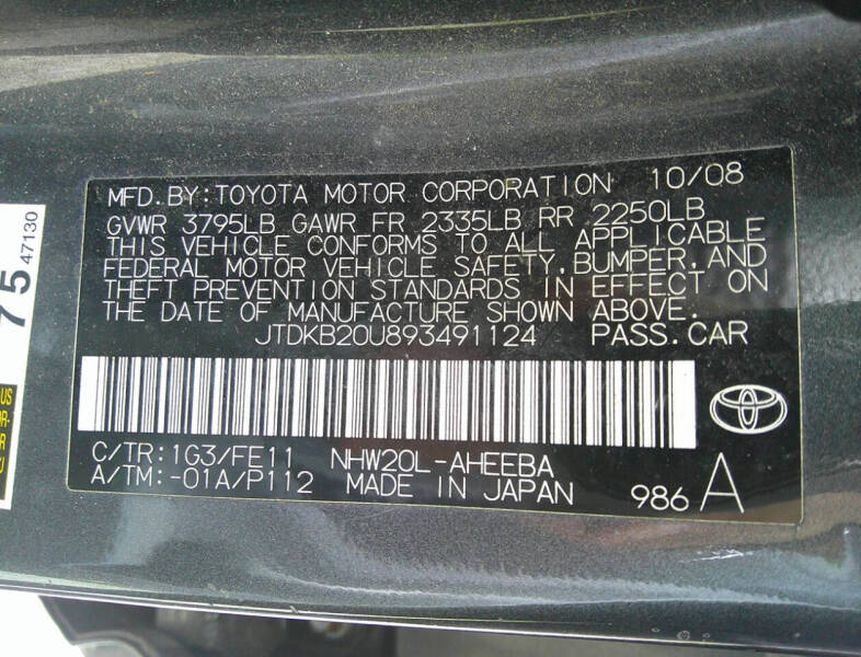 2009 Toyota Prius Standard