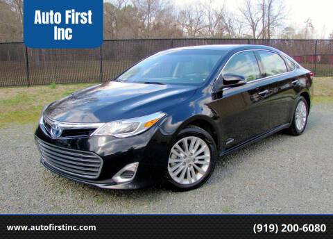 2013 Toyota Avalon Hybrid for sale at Auto First Inc in Durham NC