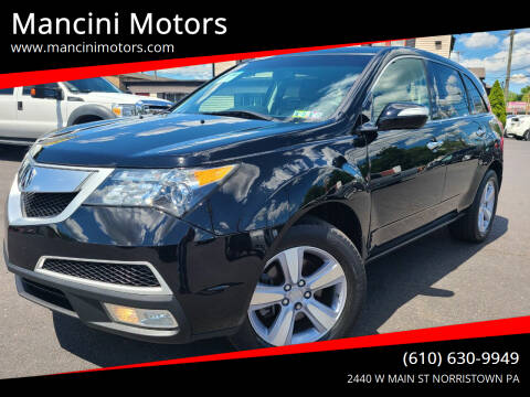 2012 Acura MDX for sale at Mancini Motors in Norristown PA