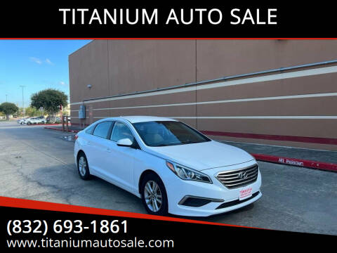 2017 Hyundai Sonata for sale at TITANIUM AUTO SALE in Houston TX