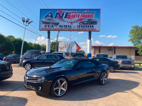 2012 Chevrolet Camaro for sale at ANF AUTO FINANCE in Houston TX