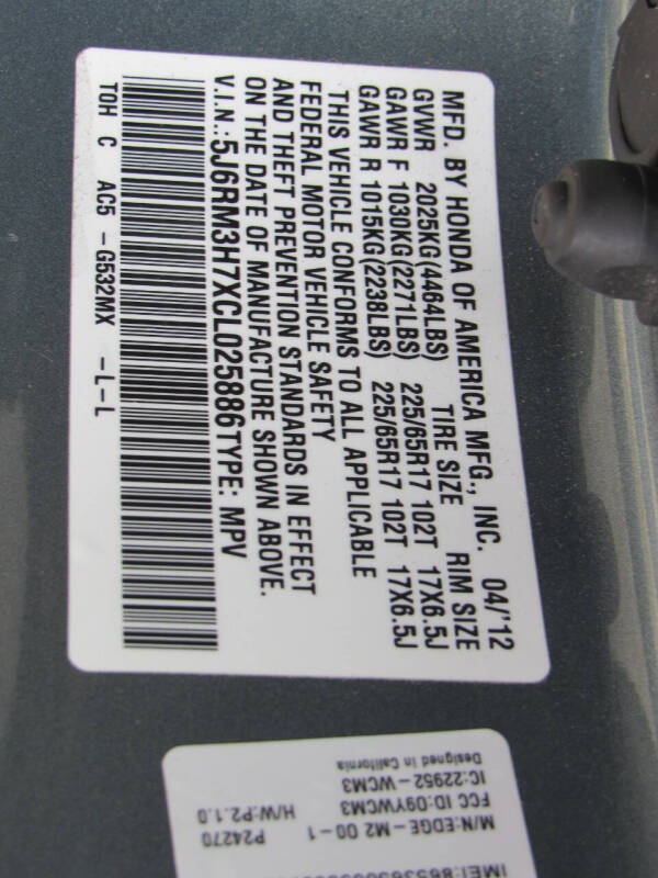 2012 Honda CR-V EX-L