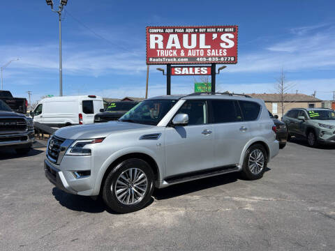 2022 Nissan Armada for sale at RAUL'S TRUCK & AUTO SALES, INC in Oklahoma City OK