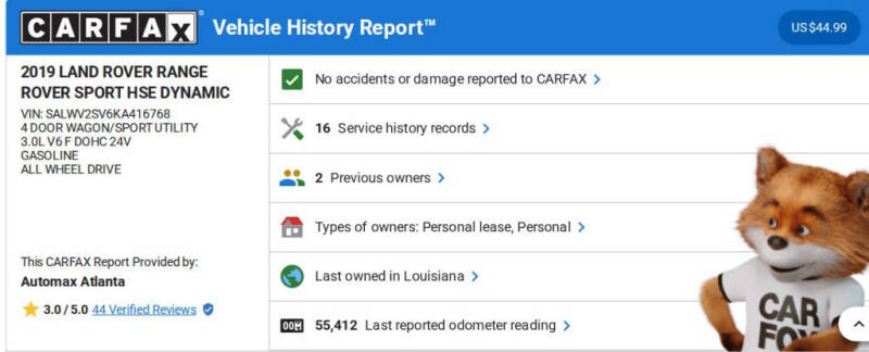 2019 Land Rover Range Rover Sport HSE Dynamic