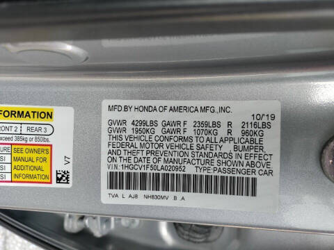 2020 Honda Accord EX-L