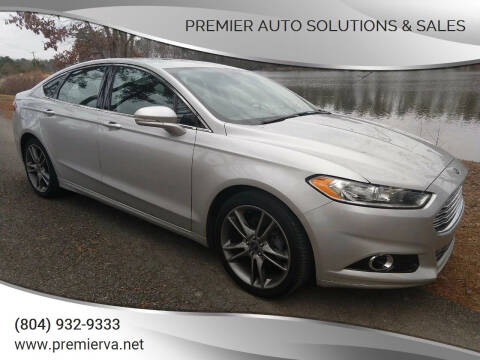 2014 Ford Fusion for sale at Premier Auto Solutions & Sales in Quinton VA