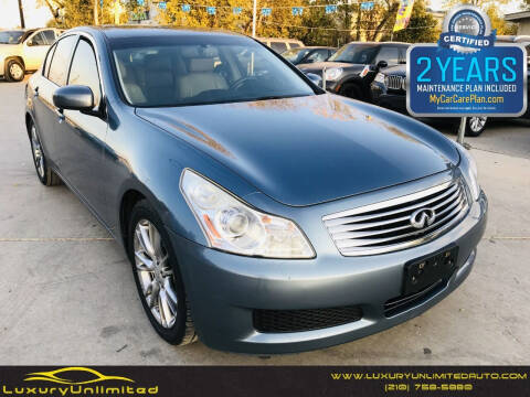 2007 Infiniti G35 for sale at LUXURY UNLIMITED AUTO SALES in San Antonio TX