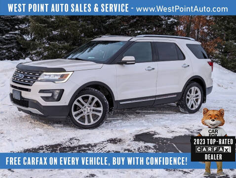 2016 Ford Explorer for sale at West Point Auto Sales & Service in Mattawan MI
