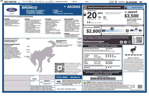 2025 Ford Bronco Outer Banks