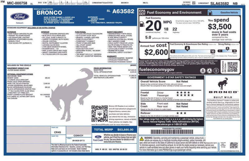 2025 Ford Bronco Outer Banks