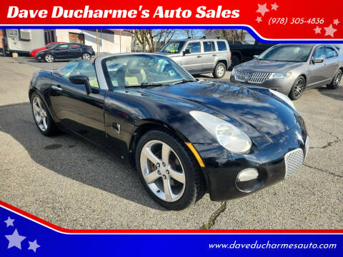 2006 Pontiac Solstice for sale at Dave Ducharme's Auto Sales in Lowell MA