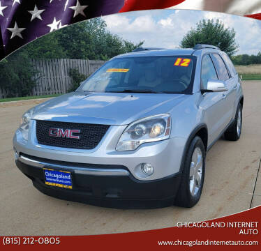 2012 GMC Acadia for sale at Chicagoland Internet Auto - 410 N Vine St New Lenox IL, 60451 in New Lenox IL
