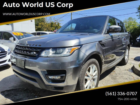 2015 Land Rover Range Rover Sport for sale at Auto World US Corp in Plantation FL
