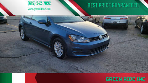 2015 Volkswagen Golf for sale at Green Ride Inc in Nashville TN
