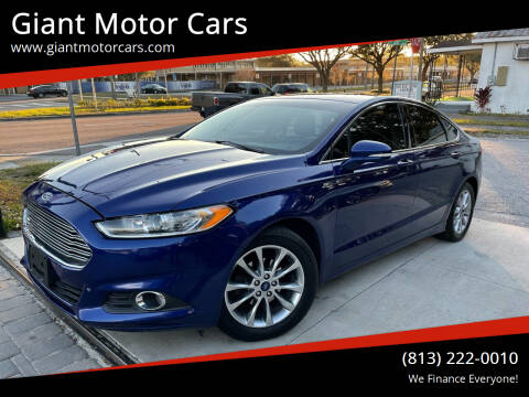 2015 Ford Fusion for sale at Giant Motor Cars in Tampa FL