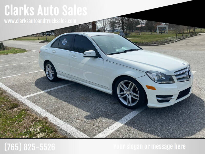 2012 Mercedes-Benz C-Class for sale at Clarks Auto Sales in Connersville IN