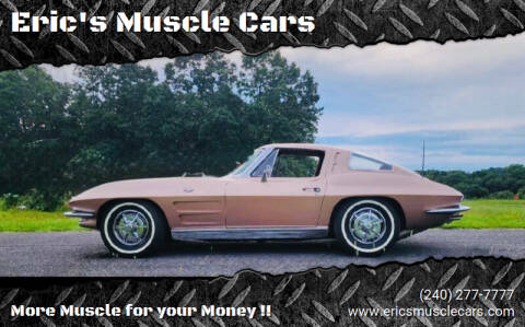 1963 Chevrolet Corvette for sale at Eric's Muscle Cars in Clarksburg MD
