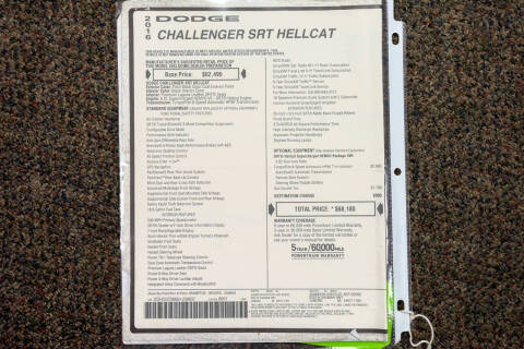 2016 Dodge Challenger SRT Hellcat