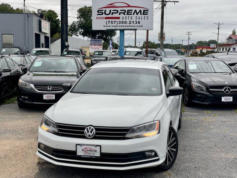 2015 Volkswagen Jetta for sale at Supreme Auto Sales in Chesapeake VA