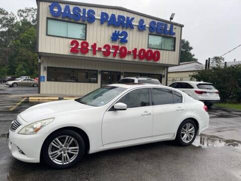 2013 Infiniti G37 Sedan for sale at Oasis Park and Sell #2 in Tomball TX