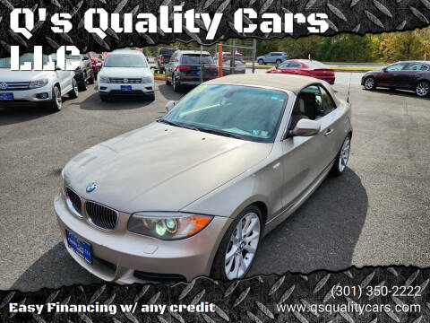 2013 BMW 1 Series for sale at Q's Quality Cars LLC in Capitol Heights MD