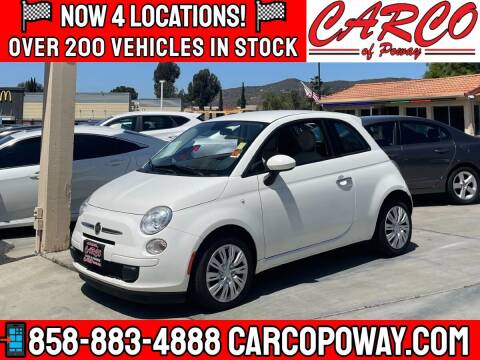 2015 FIAT 500 for sale at CARCO OF POWAY in Poway CA