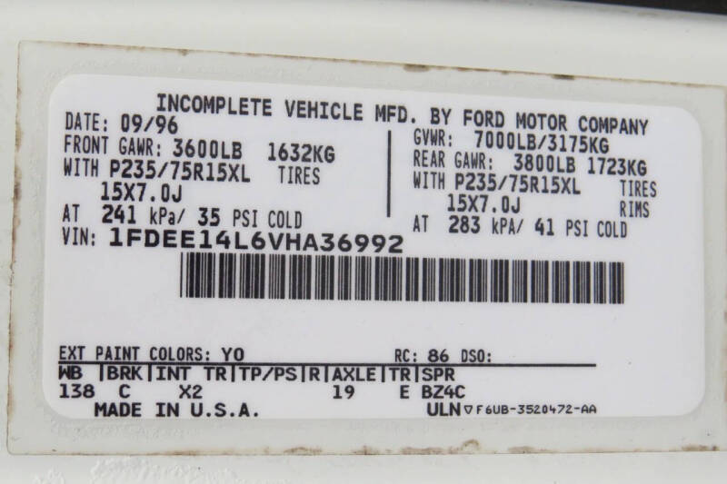 1997 Ford E-Series E-150