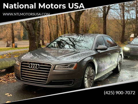 2015 Audi A8 L for sale at National Motors USA in Bellevue WA
