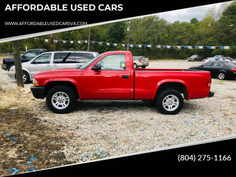 2004 Dodge Dakota for sale at AFFORDABLE USED CARS in North Chesterfield VA