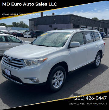 2012 Toyota Highlander for sale at MD Euro Auto Sales LLC in Hasbrouck Heights NJ