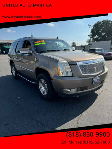 2007 Cadillac Escalade for sale at UNITED AUTO MART CA in Arleta CA