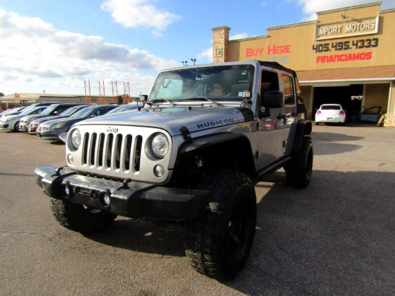2017 Jeep Wrangler Unlimited for sale at Import Motors in Bethany OK