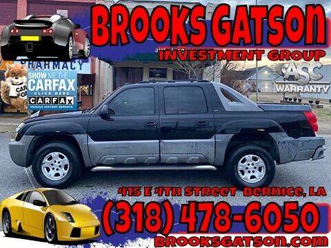 2005 Chevrolet Avalanche for sale at Brooks Gatson Investment Group in Bernice LA