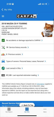 2018 Mazda CX-9 Touring