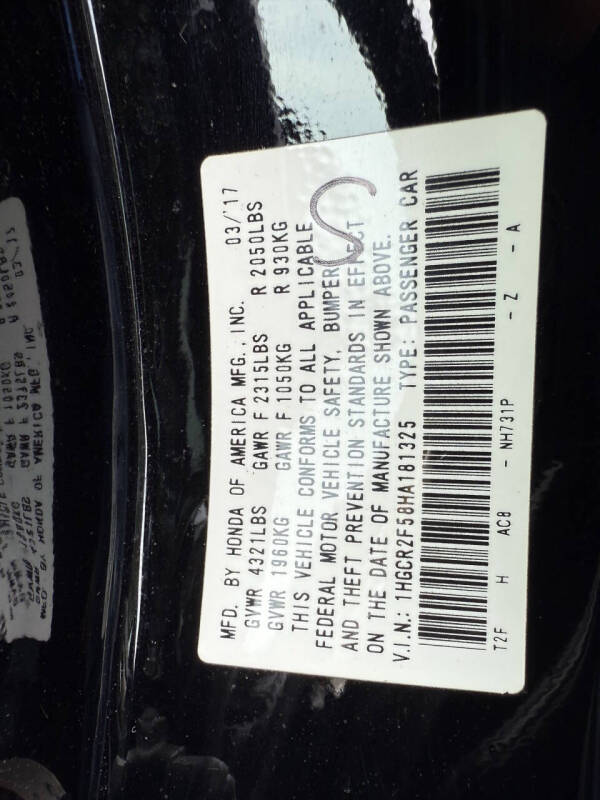 2017 Honda Accord Sport