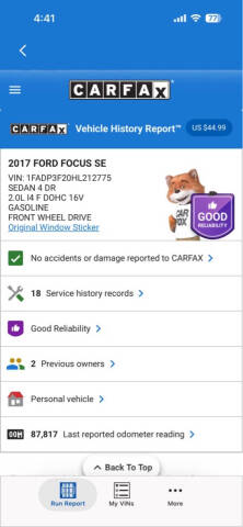 2017 Ford Focus SE