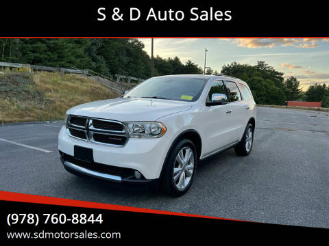 2011 Dodge Durango for sale at S & D Auto Sales in Maynard MA