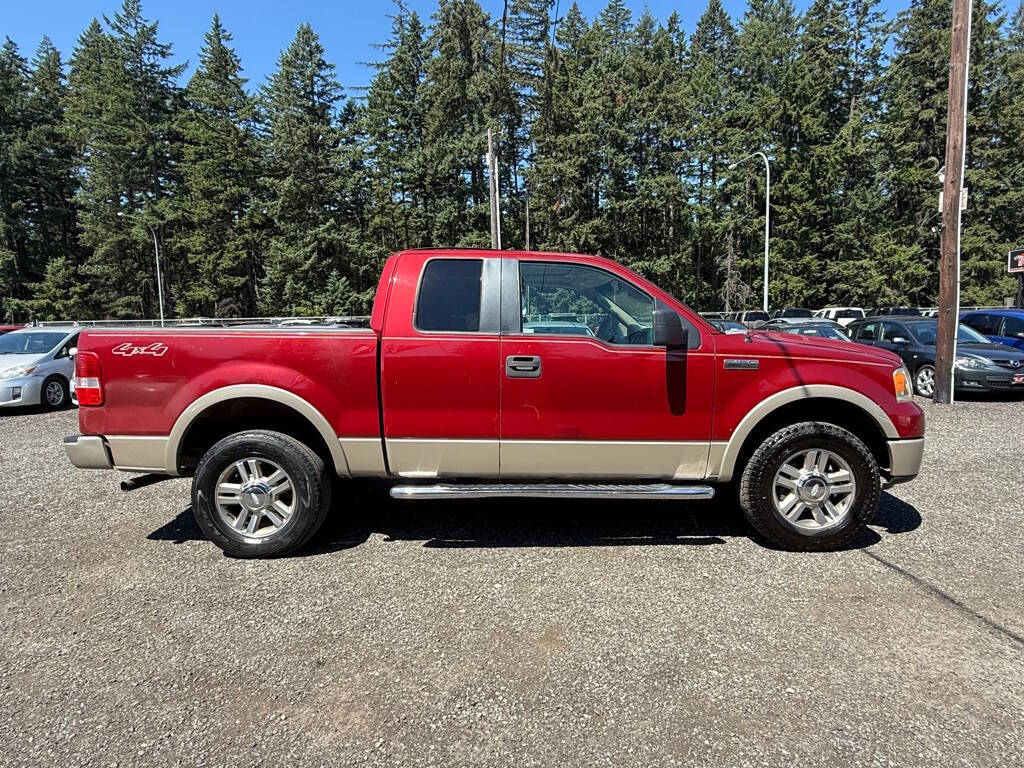 Red 2008 Ford F-150 Lariat 1
