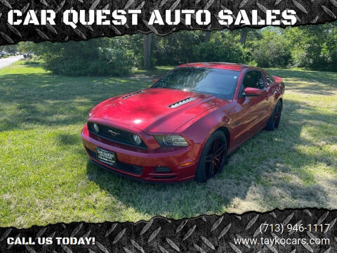 2013 Ford Mustang for sale at CAR QUEST AUTO SALES in Houston TX