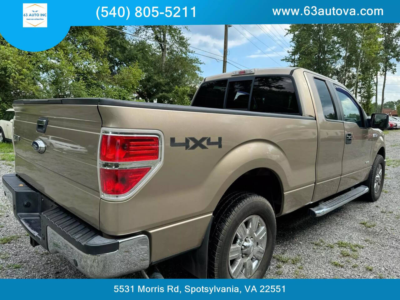 2011 Ford F-150 for sale at 63 Auto Inc in Spotsylvania, VA