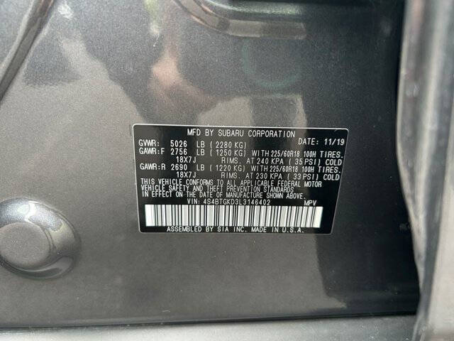 2020 Subaru Outback Onyx Edition XT