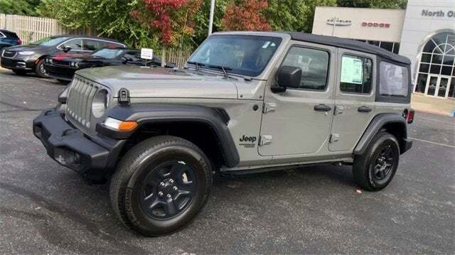 Used 2021 Jeep Wrangler Unlimited Sport with VIN 1C4HJXDG6MW817699 for sale in North Olmsted, OH